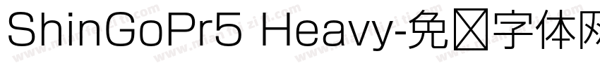 ShinGoPr5 Heavy字体转换